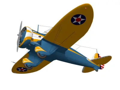 Boeing P-26 Peashooter 3D model