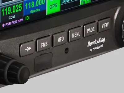 Bendix King KSN-770 multifunction Integrated Navigator Low-poly 3D model