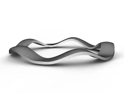 Wave washer 3D model