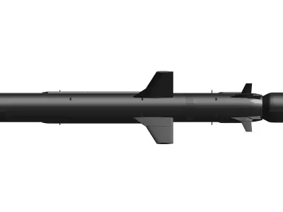 Long Neptune Ukrainian Rocket  3D model