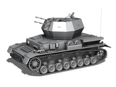 SD KFZ 161 4 - Flakpanzer 4 - Wirbelwind 3D model