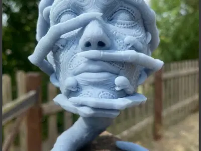 The Host alien head 3D print model