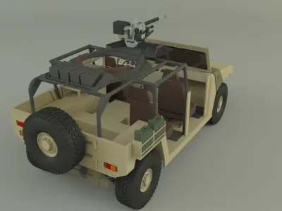 Arquus areg military vehicle 3D model