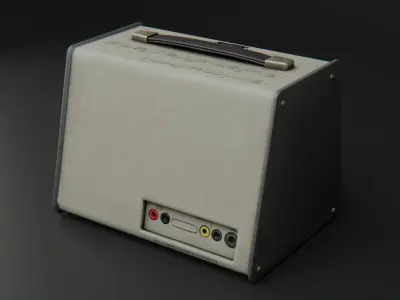 Vintage Military Radio Electric Current Tester Low-poly 3D model