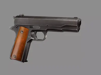 Pistol C127G Colt 45 M1911 Model Low Poly 3D Model Low-poly 3D model purchase