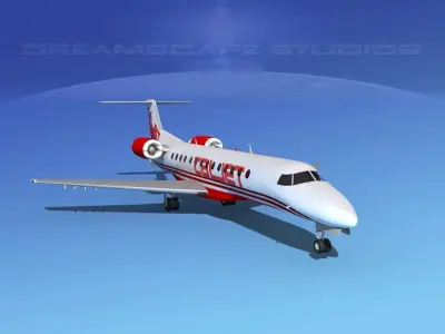 Embraer ERJ-135 CalJet 3D model