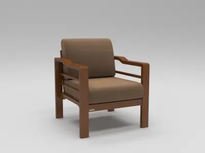 Simply comfortable sofa  Free 3D model