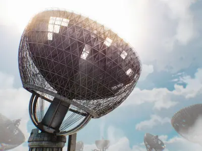 Satellite Dish Free 3D model