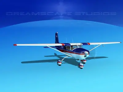 Cessna 172 Skyhawk 1958 V02 3D model