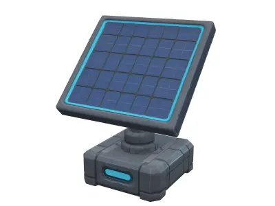 Solar Panel SciFi 3D model