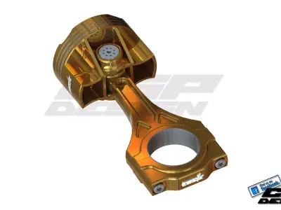 PINKI engine pistondesigned by Cosic Free 3D model