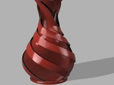 Flower vase 01 Free 3D print model