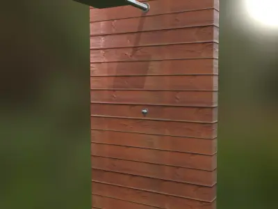 Outdoor Backyard Shower 3D model