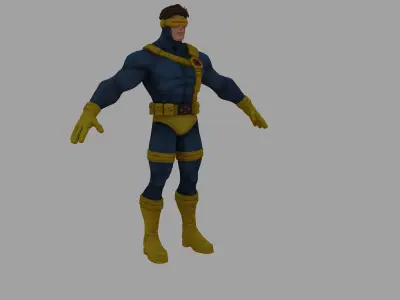 Scott Summers Cyclops Classic Low-poly 3D model