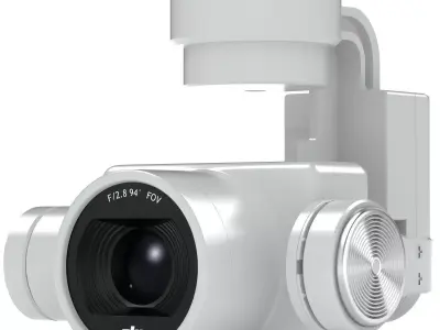 Camera Gimbal DJI Phantom 4 PRO Low-poly 3D model