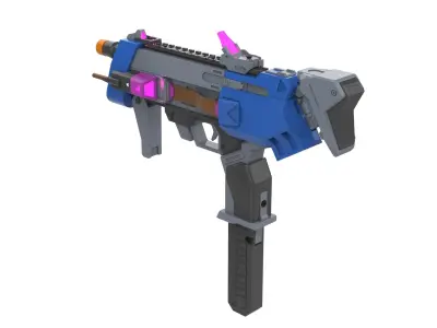 Sombra Blaster - Overwatch - Commercial - Printable - STL 3D print model
