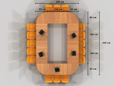Meeting table TA 3D model
