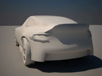 Aston Martin Vanquish 2 Low-poly 3D model