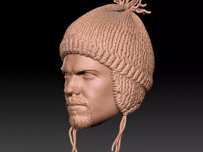 Jayne Cobb Adam Baldwin 2 heads 3D print model