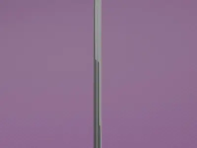 Longsword sword Low-poly 3D model