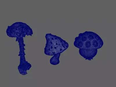 Mushrooms  3D model