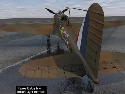 Fairey Battle Mk-1 3D model