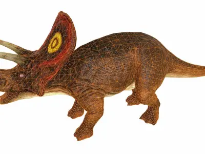 Triceratop Low-poly 3D model