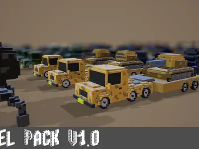 Voxel Pack 01 Low-poly 3D model