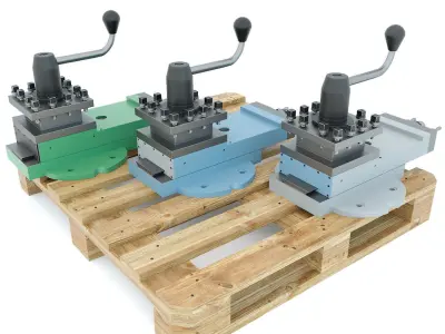 Turning machine tool - Support spare part 3D model