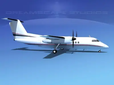 Dehaviland DHC-8 100 Corporate 1 3D model