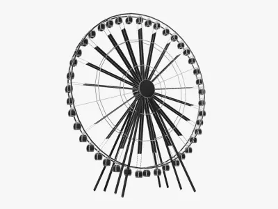 South Bank Eye Low-poly 3D model