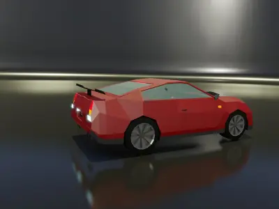 Sports Car And Sedan Free low-poly 3D model
