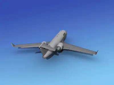 Canadair CRJ200 Eurowings 3D model