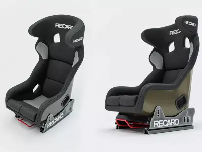  High Quality Recaro Pro Racer SPG Bucket Seat 3D model
