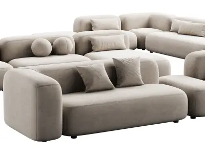 476 cloud modular sofa ribbl by divan ru 3 part 2 3D model