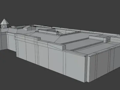 Gevser Nesibe Sifahanesi Low-poly 3D model