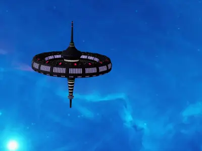 Orbital station Mark II 3D model