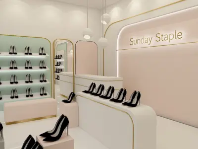 Sunday Staple Shoe Shop 3D model