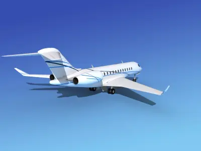 Global Express XRS V09 3D model
