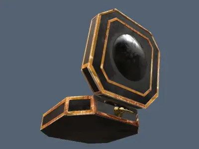 Jack Sparrows Compass Low-poly 3D model