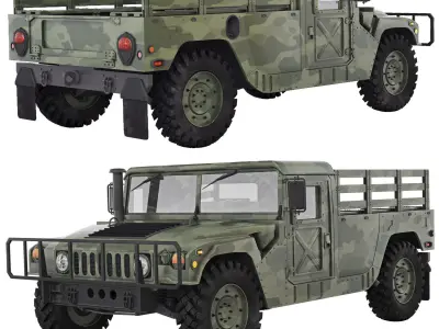 Humvee Military M998 3D model