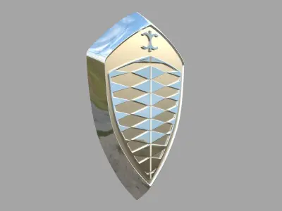  Koenigsegg Emblem Free 3D model