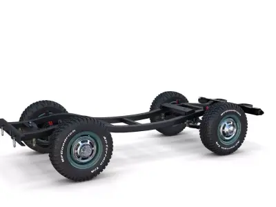 Offroad Vehicle Chassis 3D model