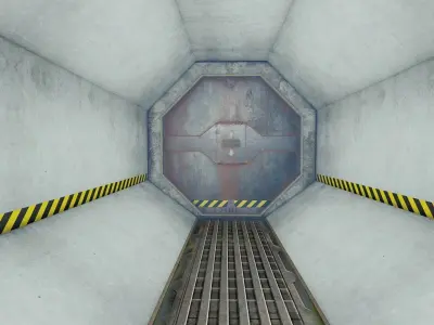 3d Tunnel Low-poly 3D model