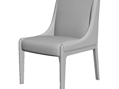 Modern Upholstered Chair 3D Model Download  domingtu Free low-poly 3D model