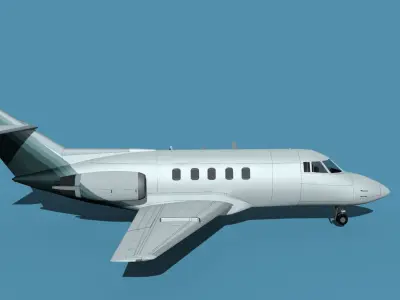 British Aerospace 125 Dominie V08 3D model