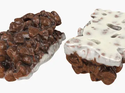 Koko Krunch Cereal Bar Set 3D model