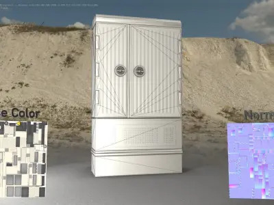 Electrical Distribution Cabinet 147 Low-poly 3D model