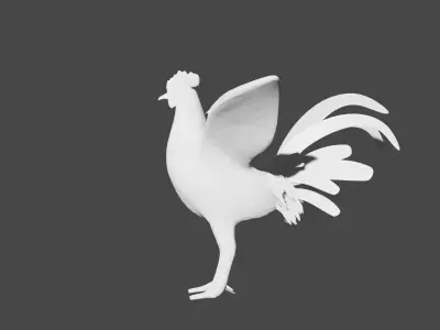 rooster free Low-poly 3D model