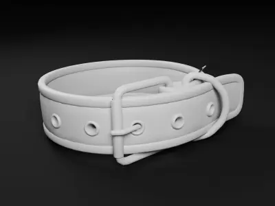 Dog Collar  Low-poly 3D model